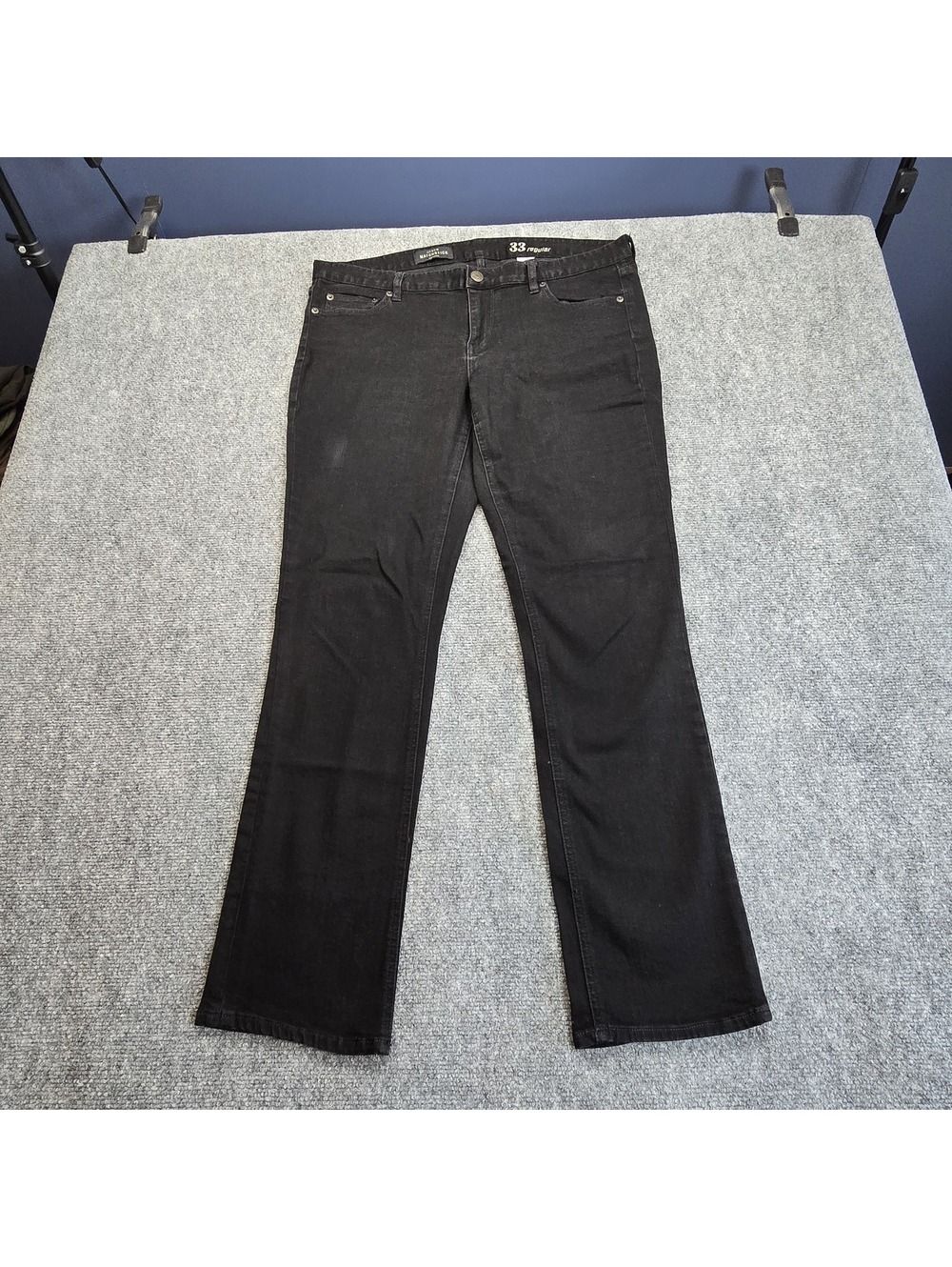 J.Crew Matchstick Black Stretch Jeans Women's 33 Regular Slim Straight
